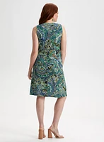 Robe ligne à motif cachemire