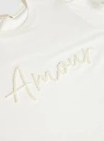 Pearl Detail Long Sleeve Pullover