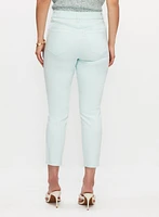 Pantalon en denim 7/8 à jambe étroite