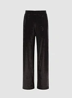 Sequin Detail Wide Leg Pants