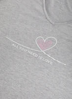Slogan V-Neck Pyjama Top
