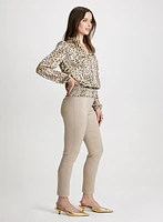 Slim Leg Pull-on Bengaline Pants