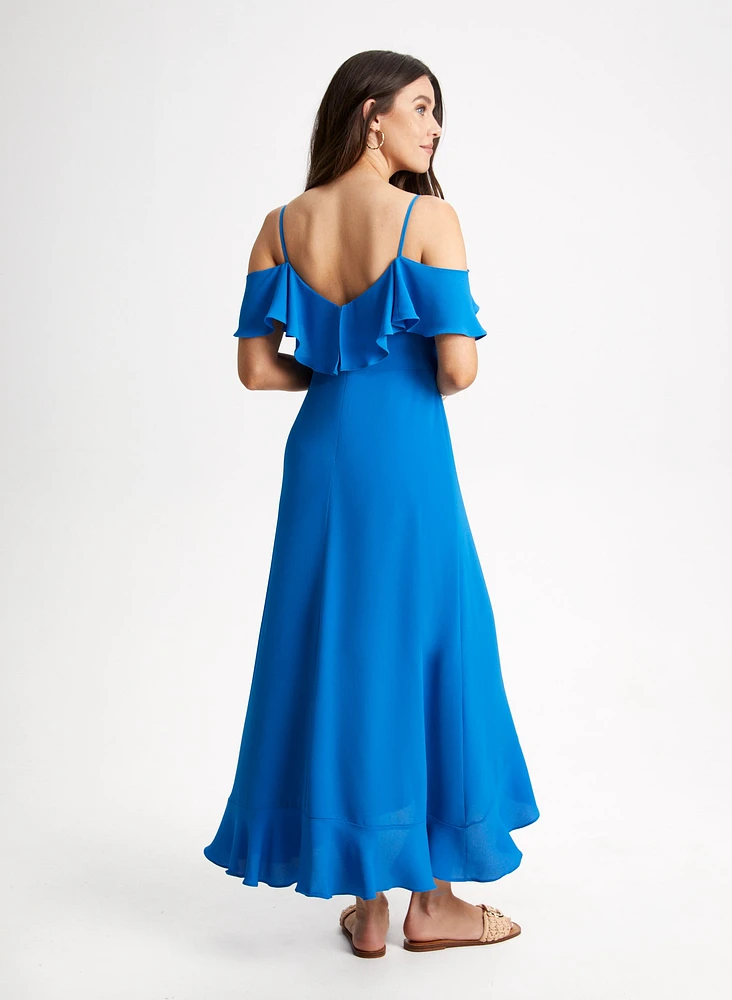 Robe midi à volants
