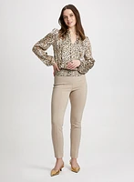 Slim Leg Pull-on Bengaline Pants