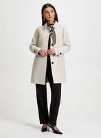 Trench en tricotine et pantalon large
