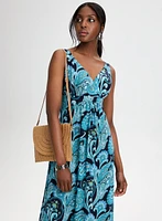 Robe maxi à motif cachemire