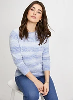 Stripe Gradient Motif Sweater
