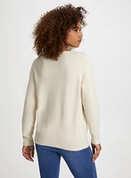 Mini Sequin Crew Neck Sweater