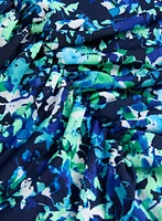 Ruched Details Floral Dress