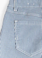 Short en denim à rayures