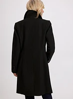 Manteau en mélange de laine extensible