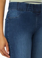 Pull-On Denim Capris