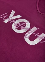 Slogan V-Neck Pyjama Top