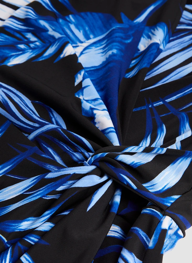 Leaf Print Dress