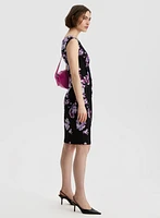 Floral Print Pleated Dress