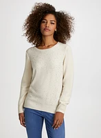 Mini Sequin Crew Neck Sweater