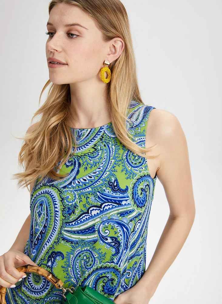 Robe ligne à motif cachemire