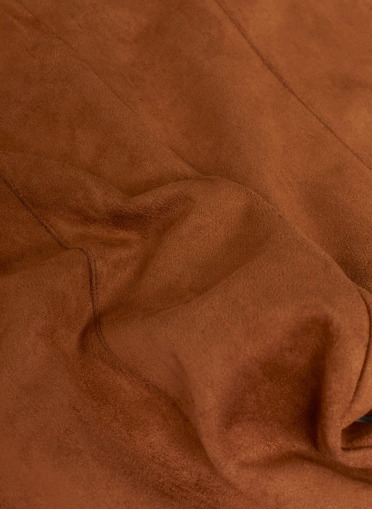 Pull-on Faux Suede Leggings