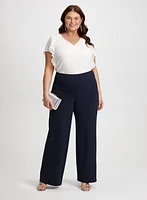 Olivia Pull-On Wide-Leg Pants
