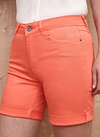 Charlie B - Cuffed Cotton Twill Shorts