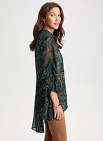 Paisley Motif High-Low Tunic