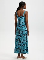 Robe maxi à motif cachemire