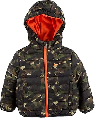 Nike Baby Boy/Girl Army Camo Hooded Puffer Jacket,
