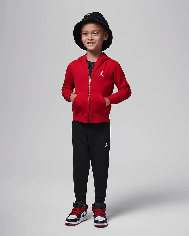 MJ BRKLYN FZ PT SET Red Top-Black Pants