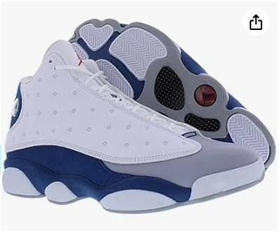 JORDAN 13 WHITE BLUE
