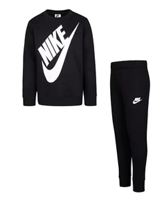 NIKE KIDS FUTURA BLACK CREWNECK SET