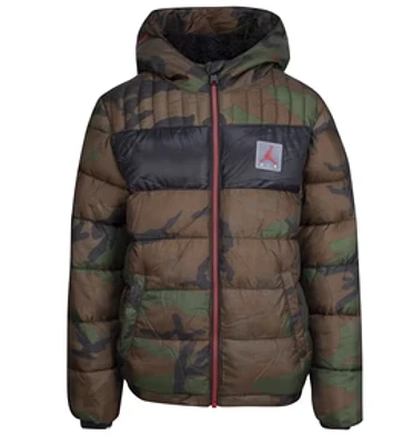 JORDAN YOUTH KIDS HIT MAX MEDIA PUFFER CAMO JACKET