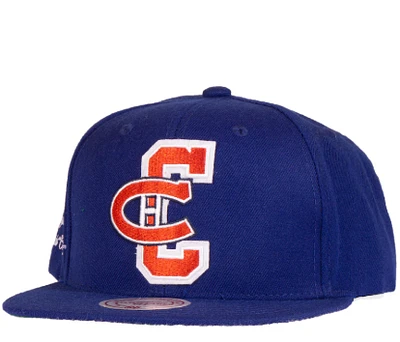 Men's Montreal Canadiens Mitchell & Ness Navy Varsity Graduation Snapback - Hat