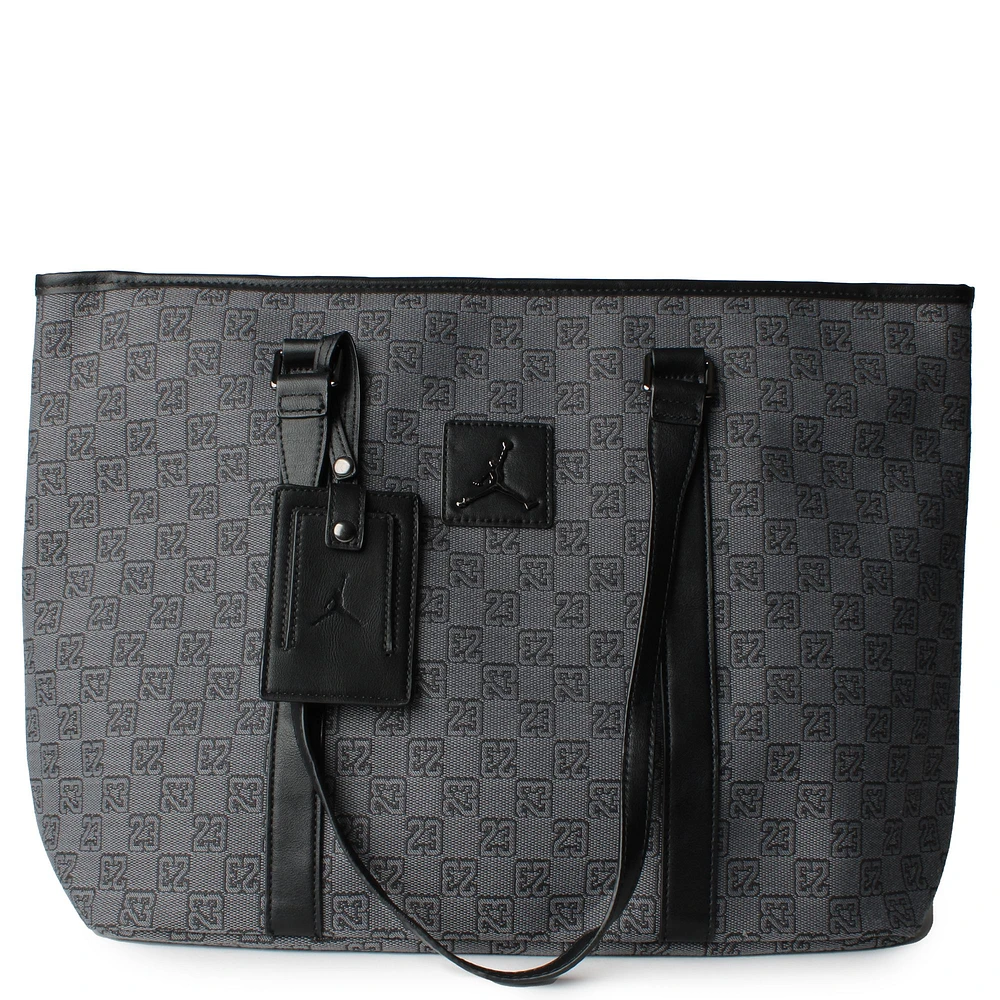 Jordan MONOGRAM TOTE BAG - SMOKE GREY