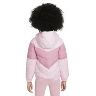 Nike Girls' Chevron Puffer Jacket pink