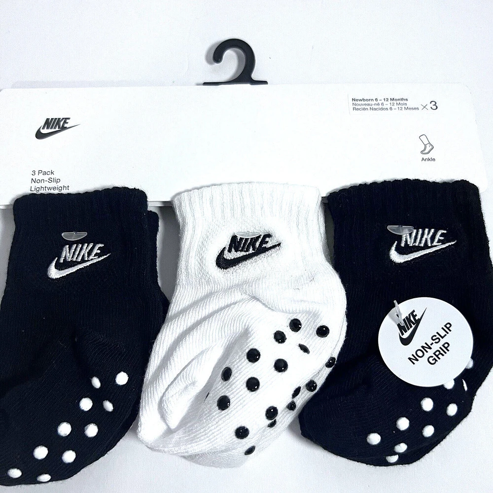 Nike No Slip Socks 3-Pack 12-24m