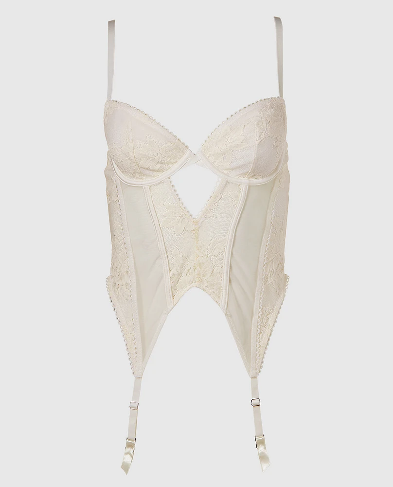 Guêpière en dentelle non doublée