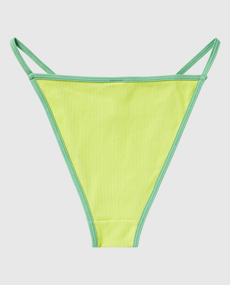 Smooth Ribbed Cheeky Panty