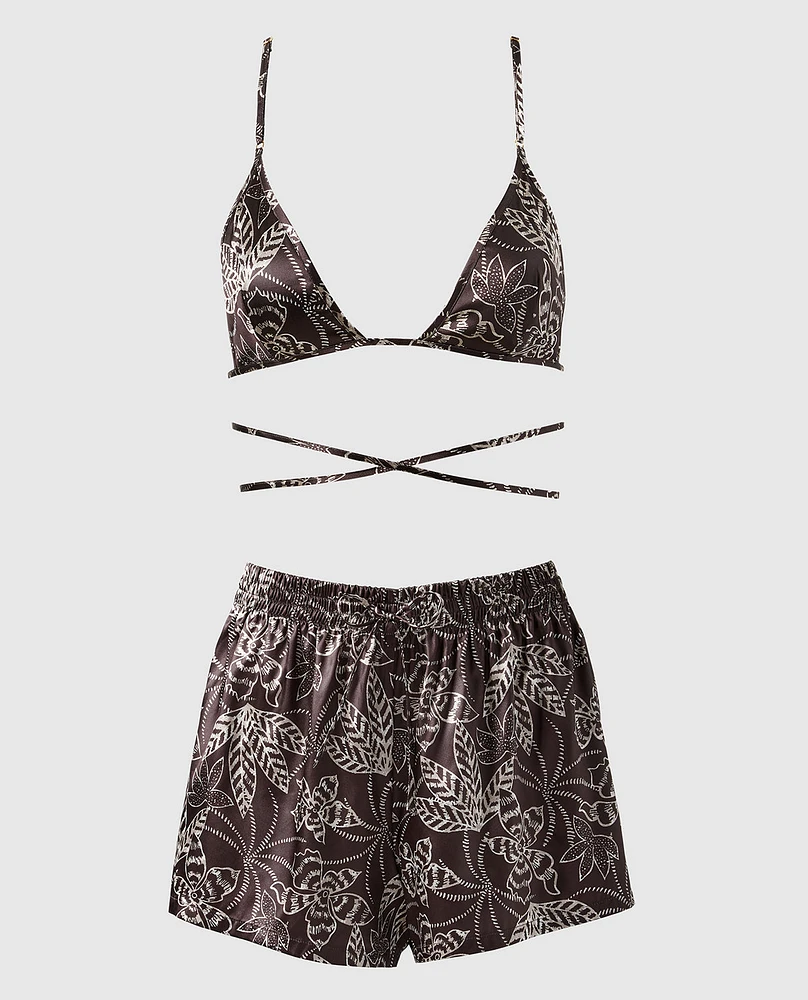 Satin Triangle Bralette