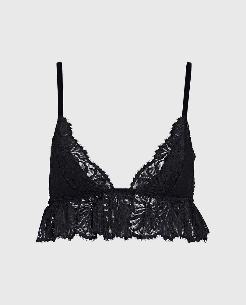 Minicami en dentelle non doublée