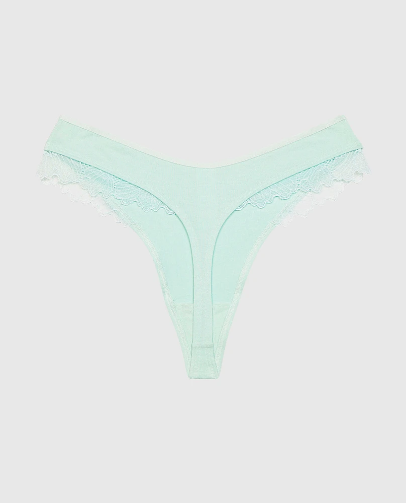 High Leg Modal Thong Panty