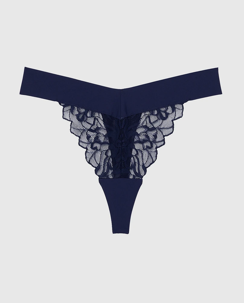 Lace High Leg Thong Panty