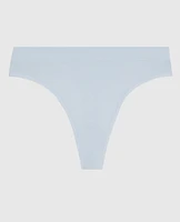 High Leg Thong Panty in Vista Blue