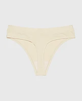 Comfort Thong Panty Oatmeal Heather