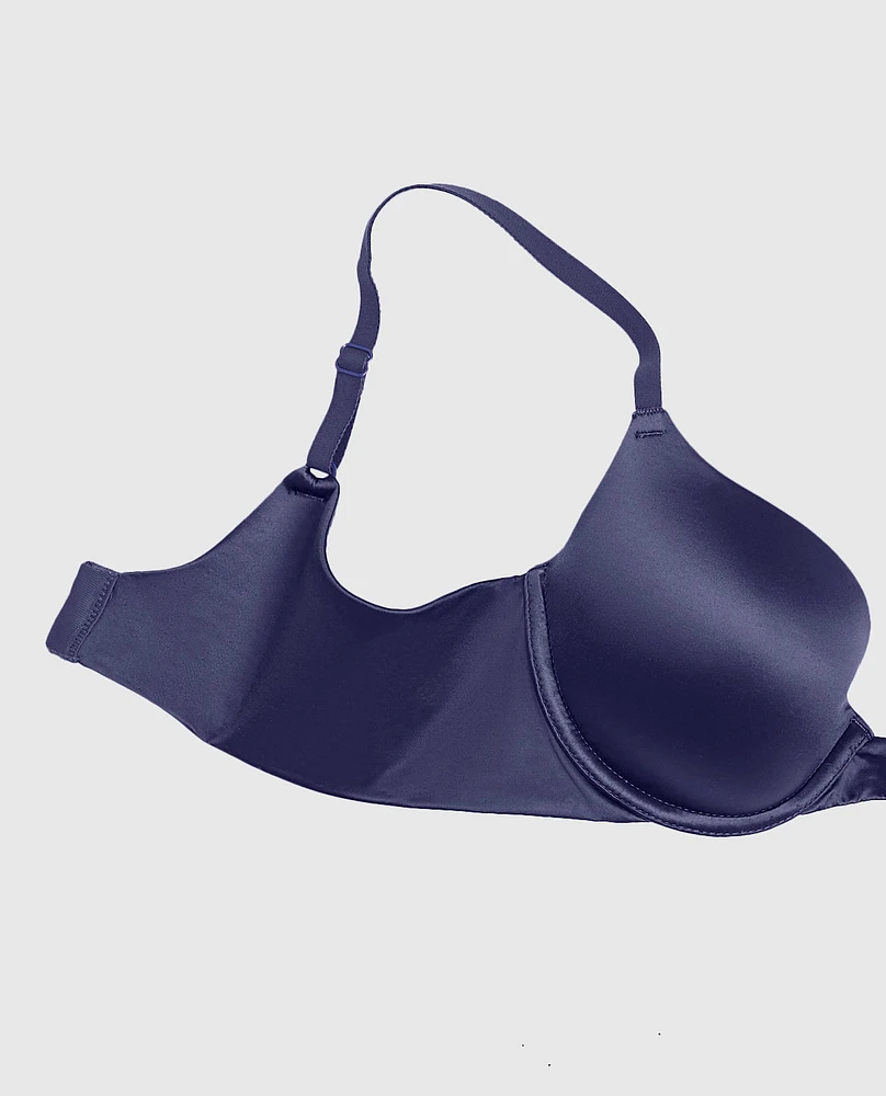 Soutien-gorge demi-buste légèrement aube bleutée