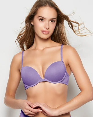 Soutien-gorge pigeonnant en coton cachemire pourpre