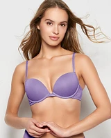Soutien-gorge pigeonnant en coton cachemire pourpre