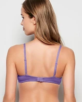 Soutien-gorge pigeonnant en coton cachemire pourpre