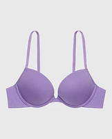 Soutien-gorge pigeonnant en coton cachemire pourpre