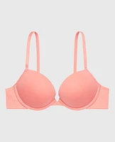 Cotton Push Up Bra Peach Fizz