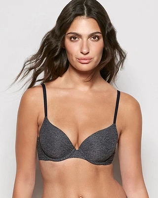 Comfort Lightly Lined Demi Bra Black